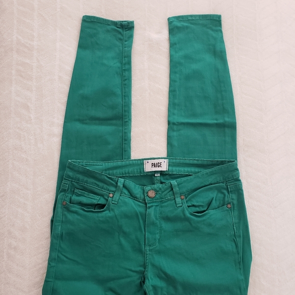 PAIGE Denim - Paige green Verdugo ultra skinny jeans 29
